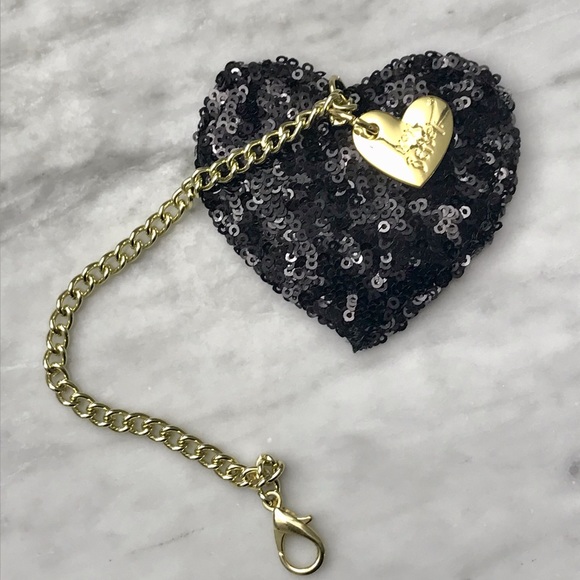 NWOT Betsey Johnson Heart Purse Charm / Keychain - Picture 1 of 7